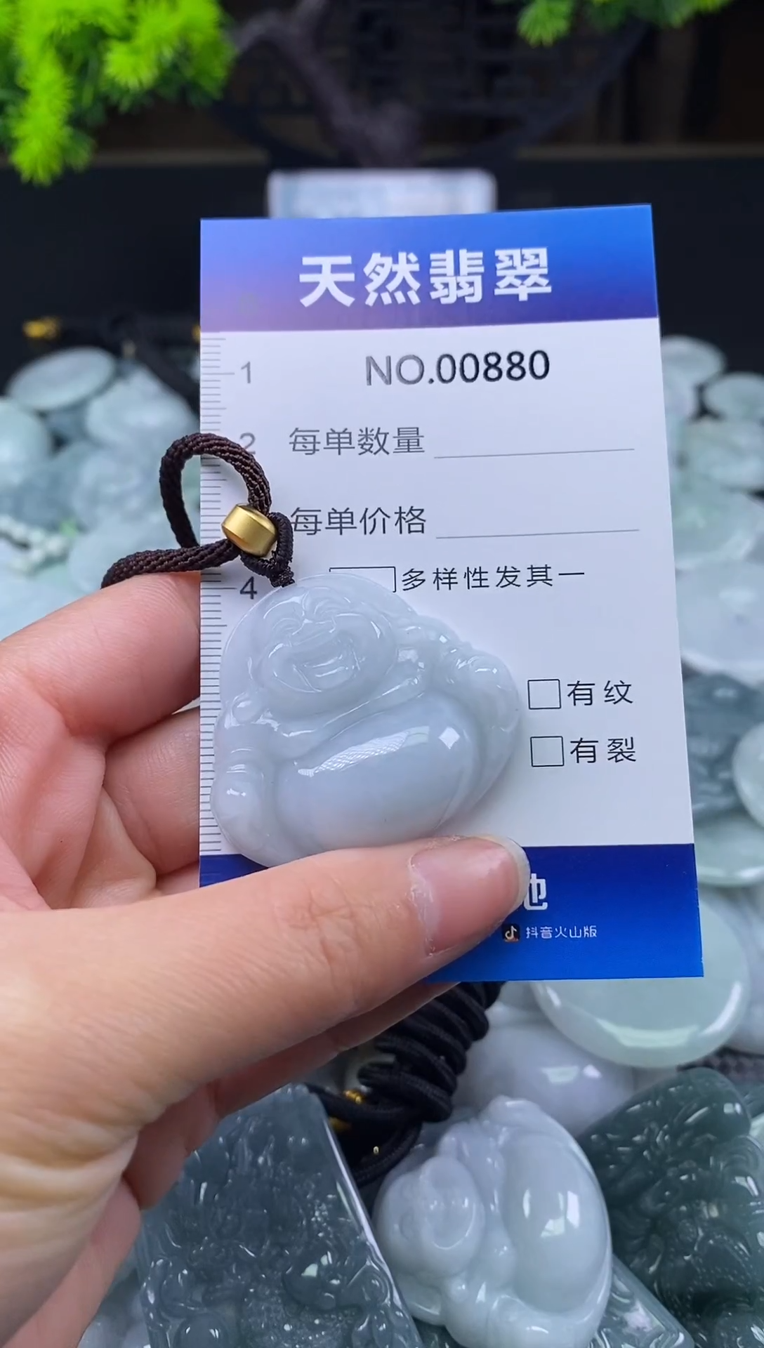 颈饰未镶嵌翡翠天然缅甸翡翠880
