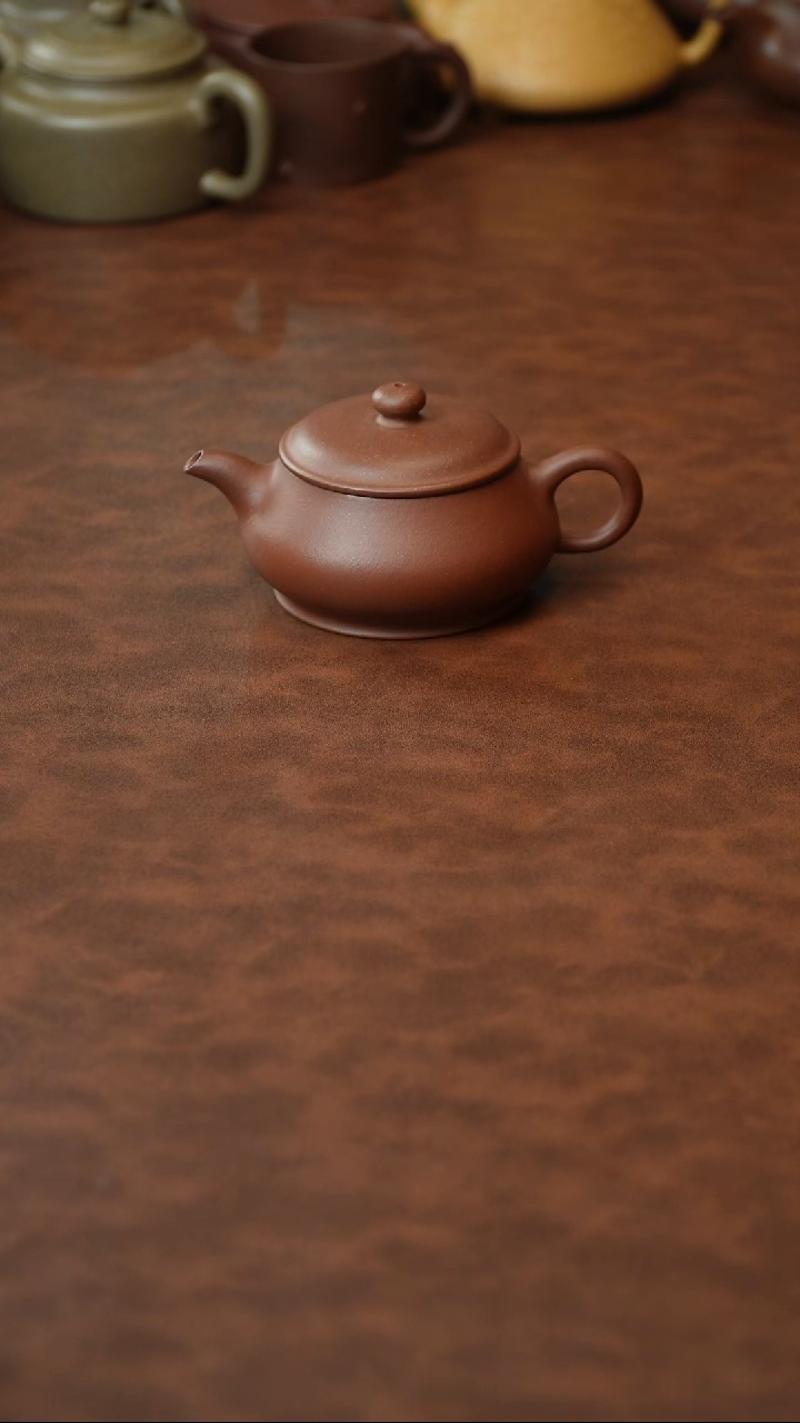 茶壶紫砂原矿 半手 明炉 130CC 