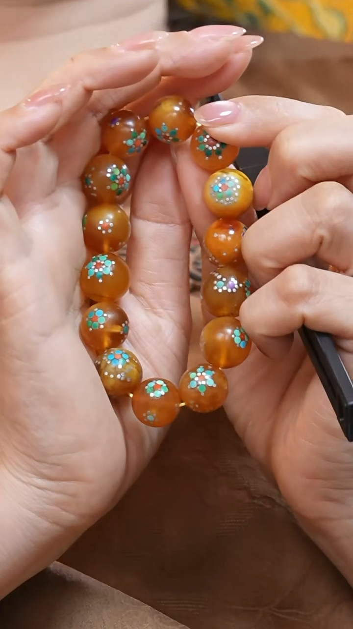 蜜蜡颈饰未镶嵌1403天然蜜蜡珠宝奇石全部保真