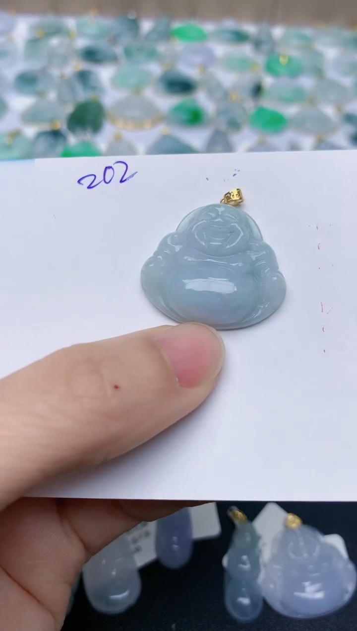 【闪购商品】翡翠颈饰18K金镶嵌天然翡翠A货    202