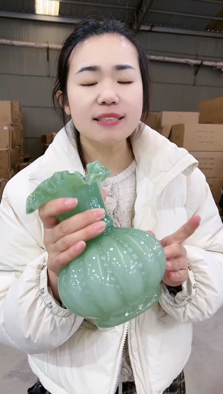 【闪购商品】琉璃绿色南瓜芬顿小号