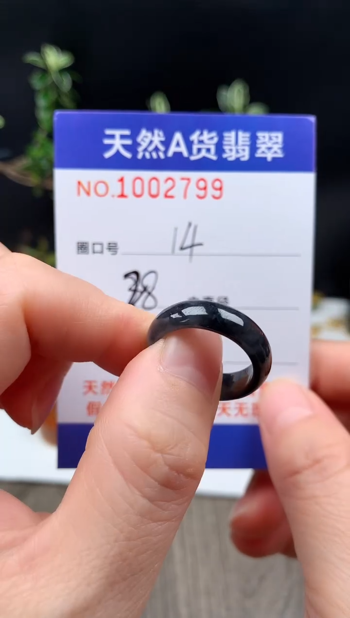 未镶嵌戒指翡翠14#