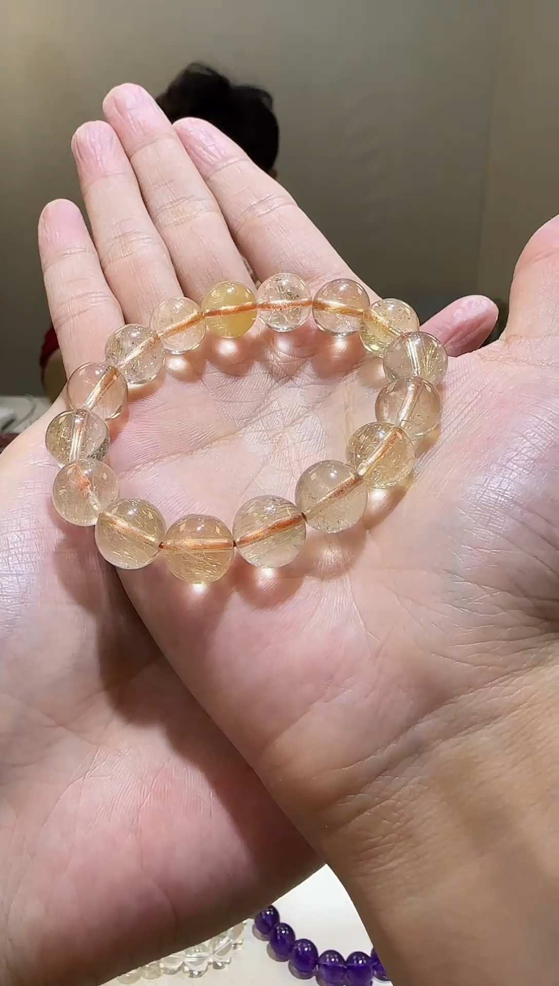 【闪购商品】发晶手链未镶嵌维纳斯金发晶11+