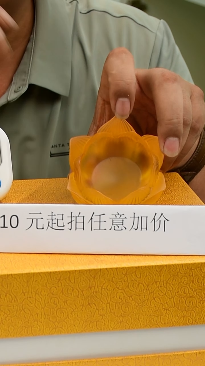 手工艺品琉璃反****器古法琉璃莲花烛台摆件