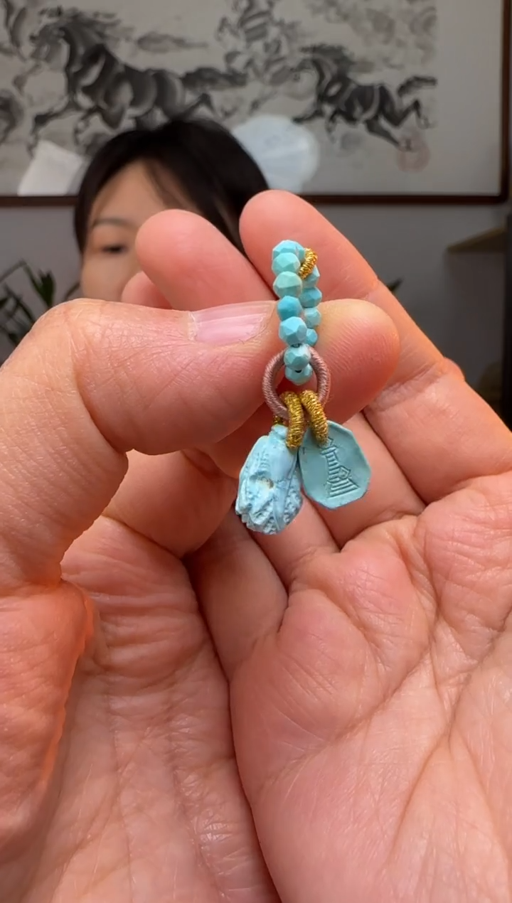 【闪购商品】绿松石提溜未镶嵌时尚百搭A1967