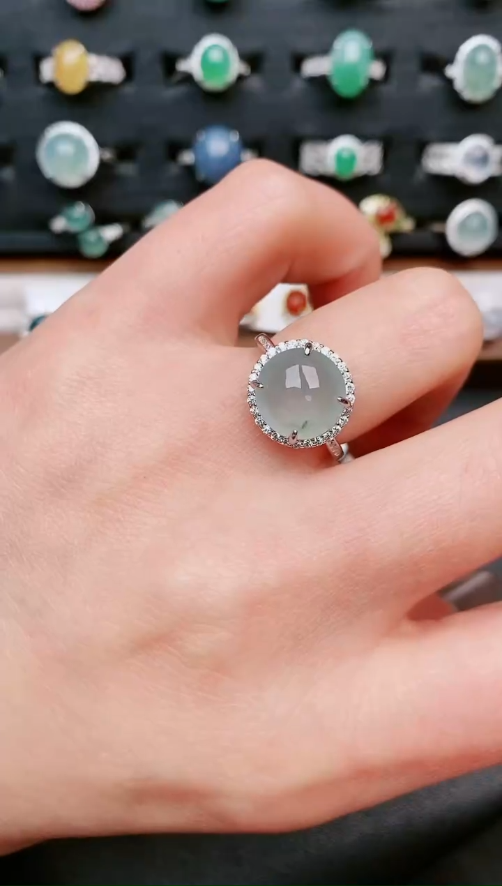 【闪购商品】翡翠戒指银S925镶嵌.....