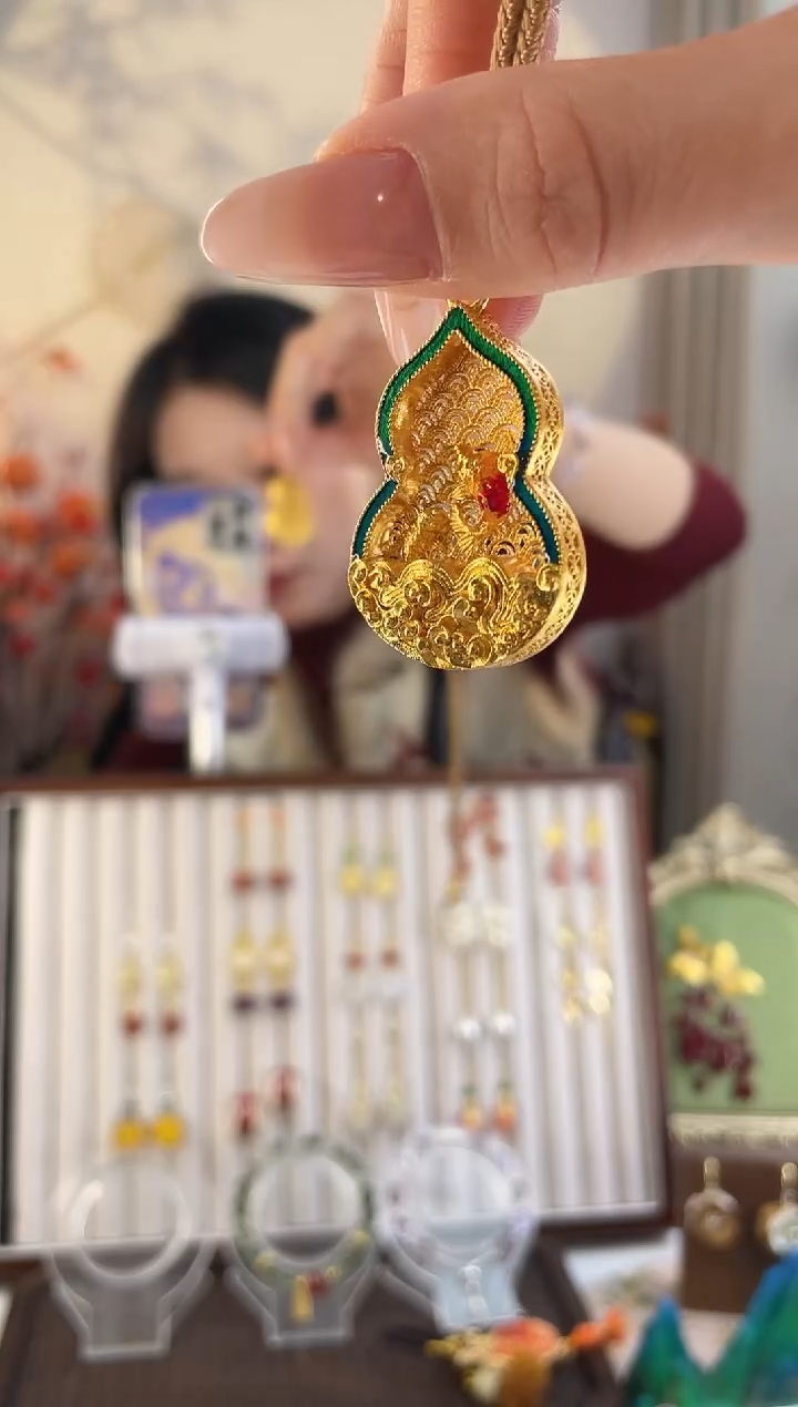 铜合金无铜合金无锦鲤葫芦项链