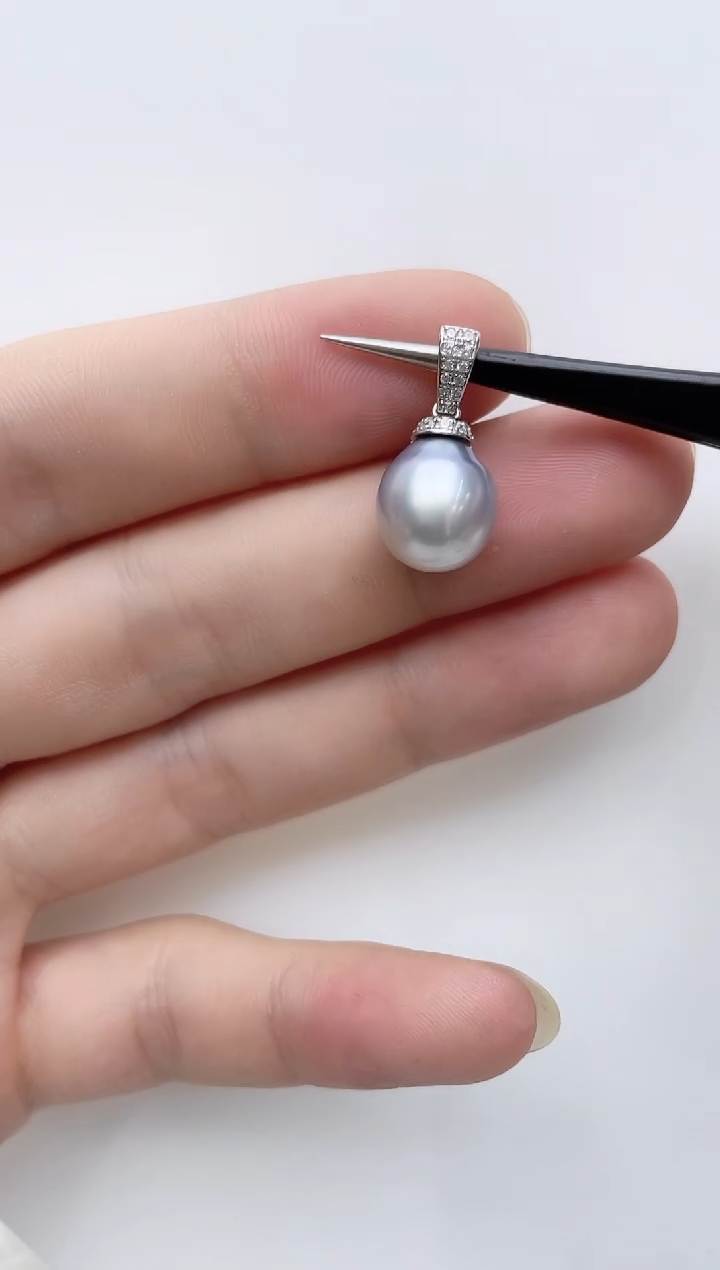 【闪购商品】海水珍珠颈饰银S925镶嵌海水珍珠吊坠