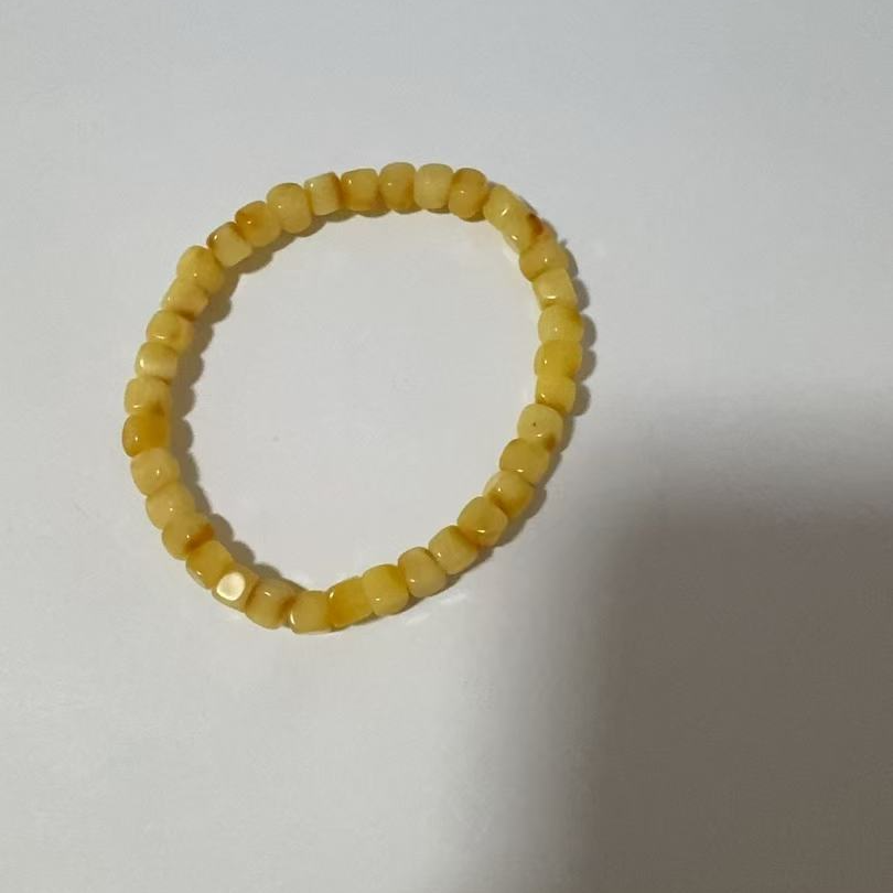 M4方糖蜜蜡手串男女同款