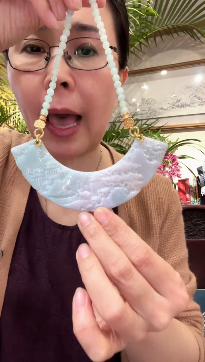 【闪购商品】翡翠颈饰未镶嵌国风