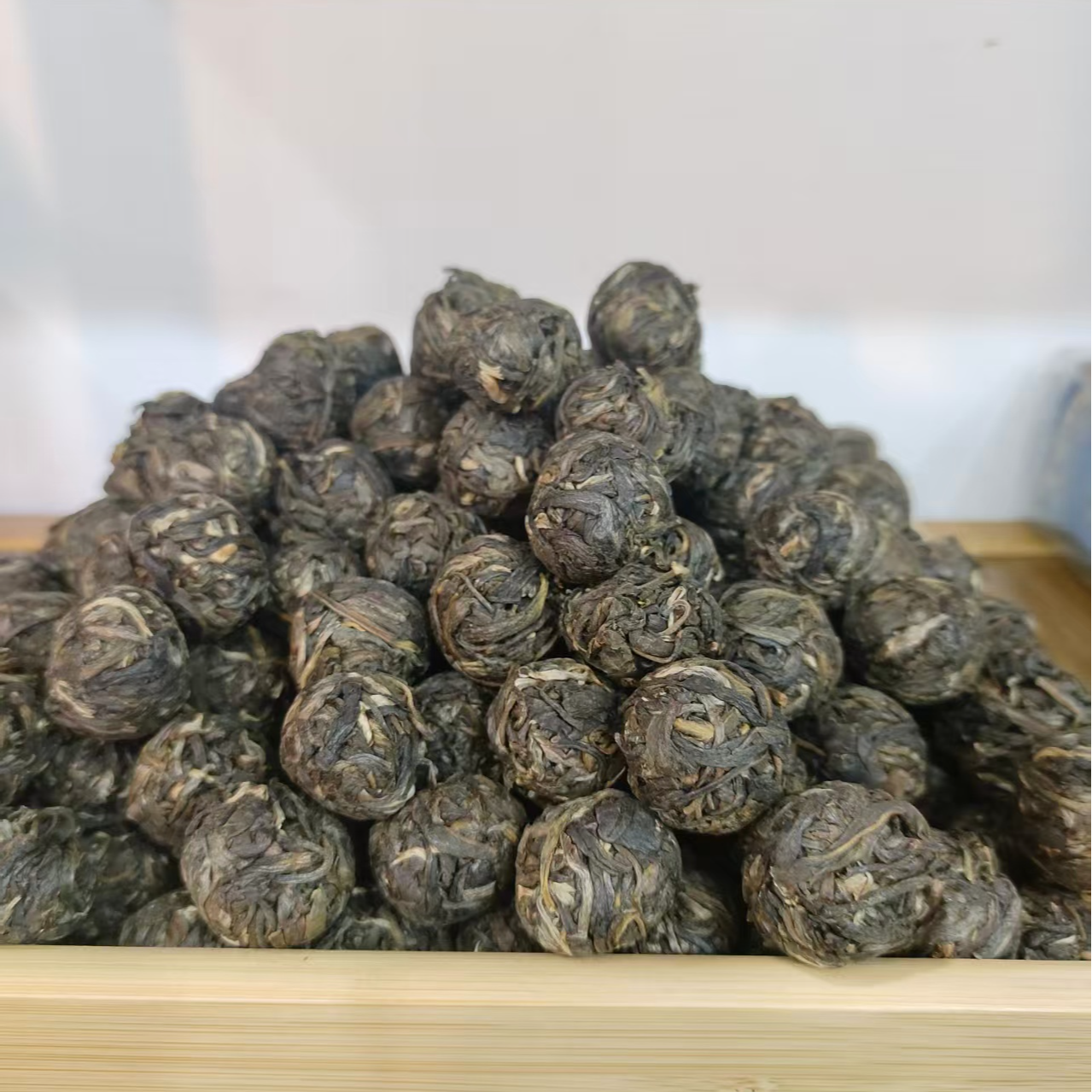 2023年云南普洱茶班盆龙珠生茶7g/颗