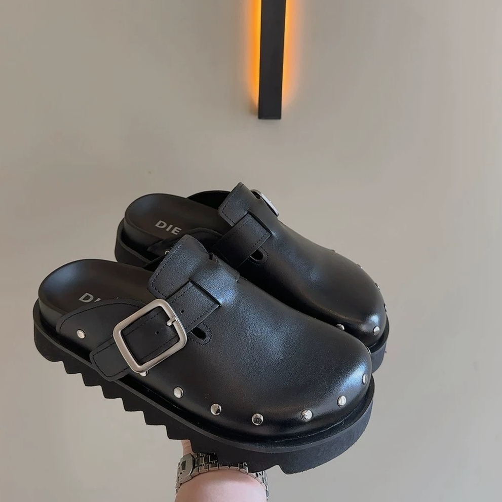 糖糖2025新款透气四季潮款时尚百搭休闲黑色厚底英伦风2-7-1