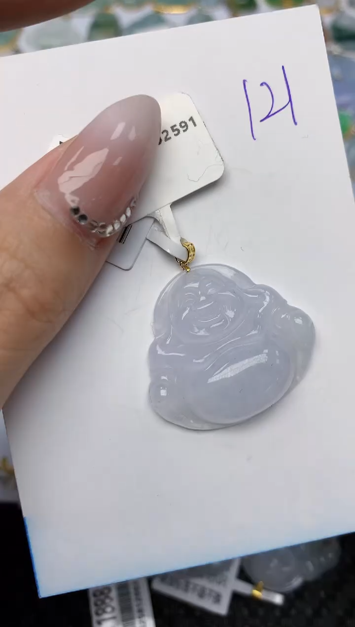 【闪购商品】翡翠颈饰18K金镶嵌 天然翡翠A货