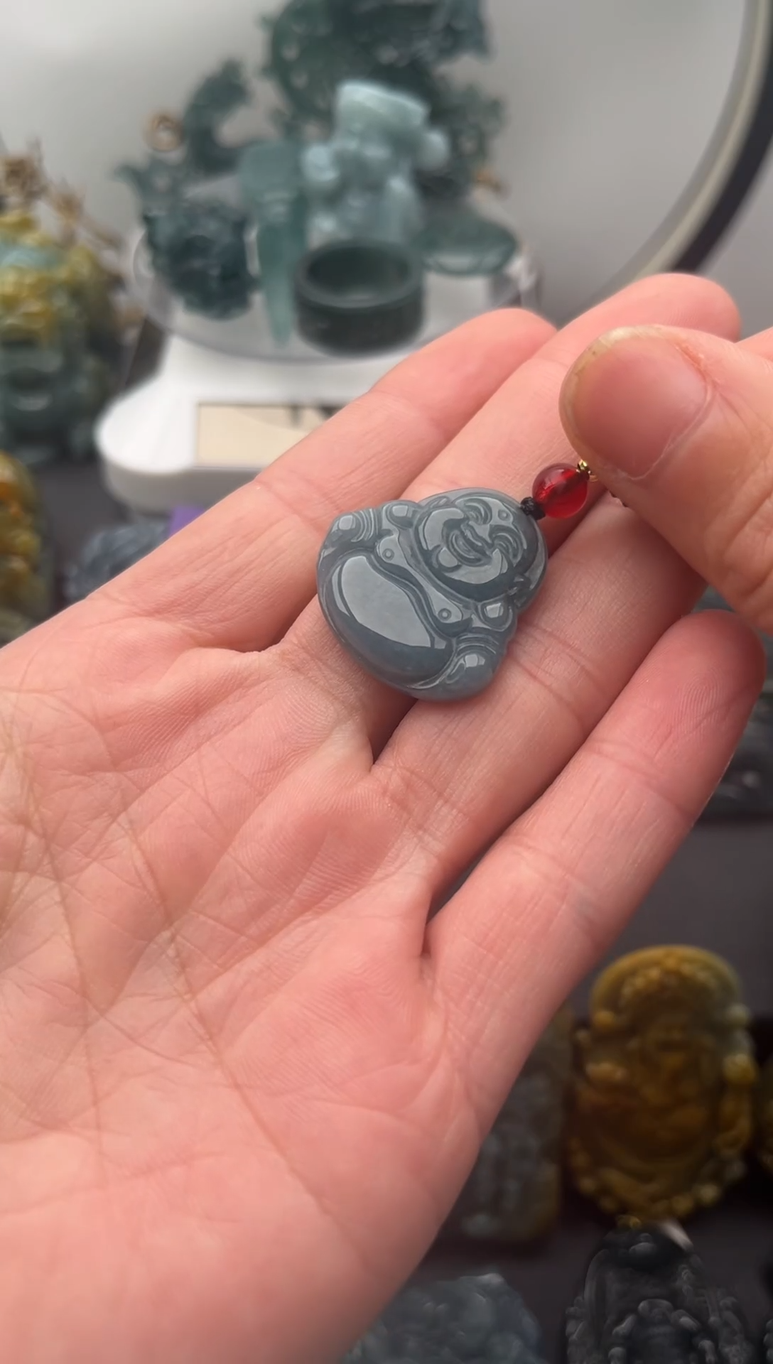 颈饰未镶嵌翡翠佛公