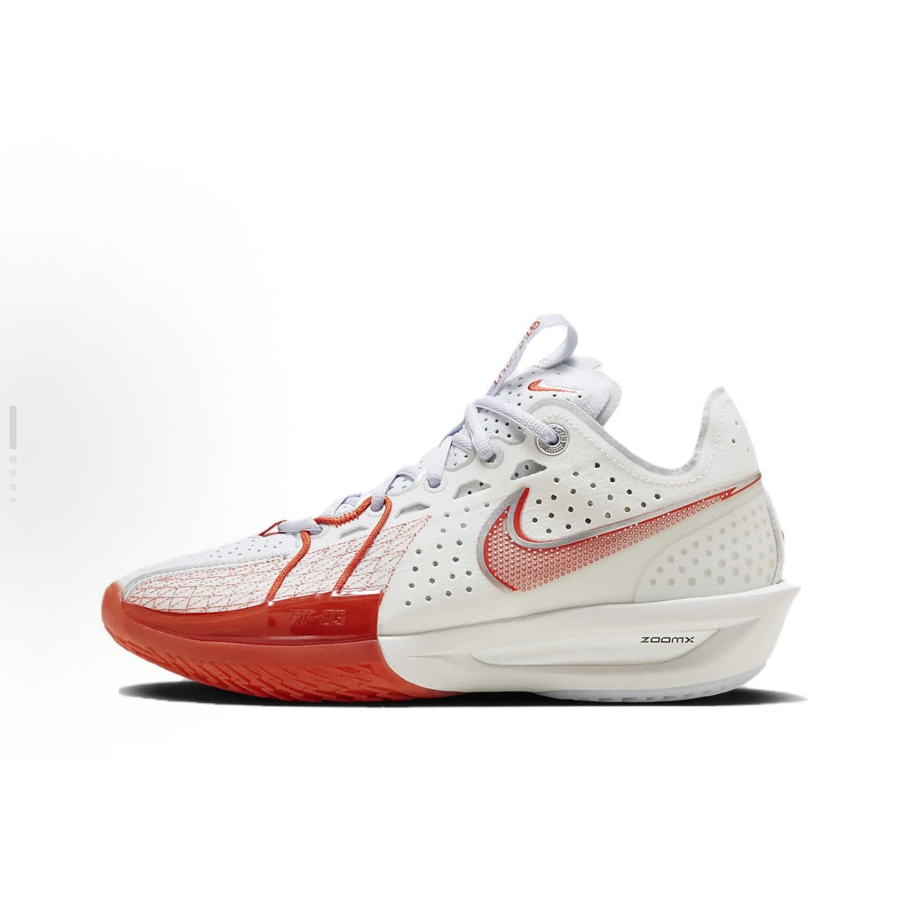 NIKE耐克鞋男Air Zoom G.T. Cut 3 红白低帮实战篮球鞋DV2918-101