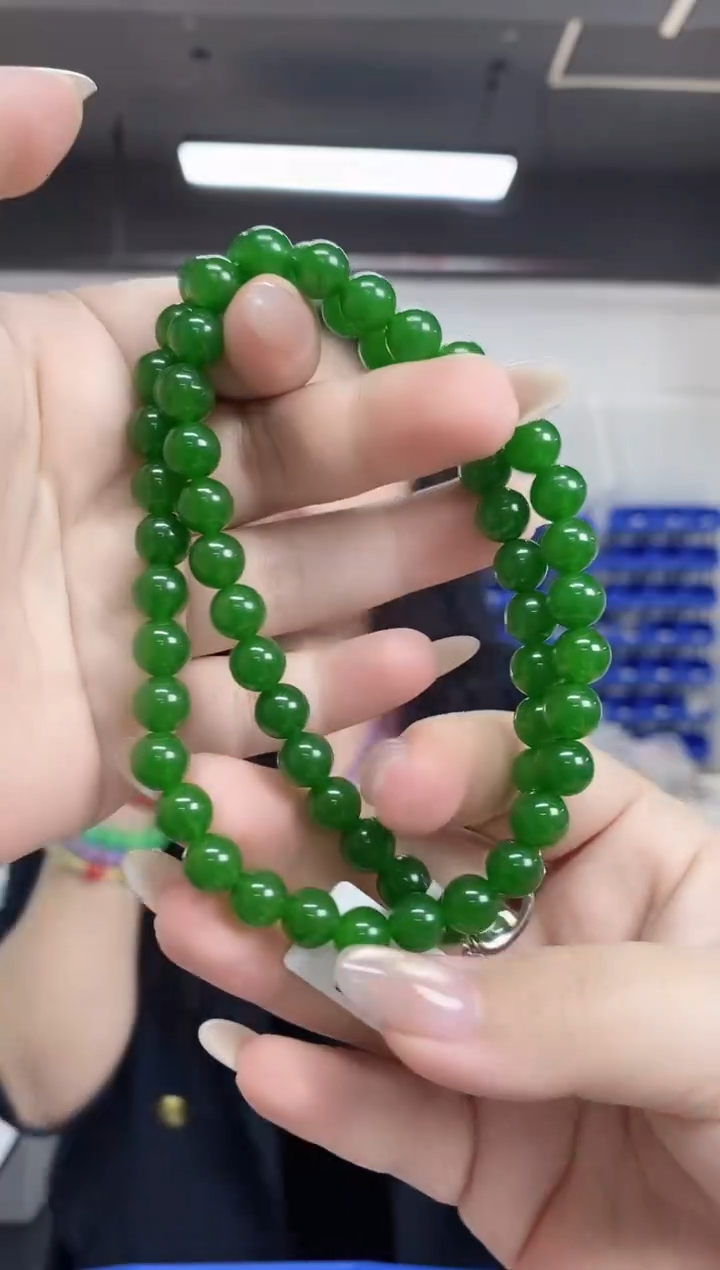 【闪购商品】和田玉（碧玉）未镶嵌项链多样性发其一颜色微差