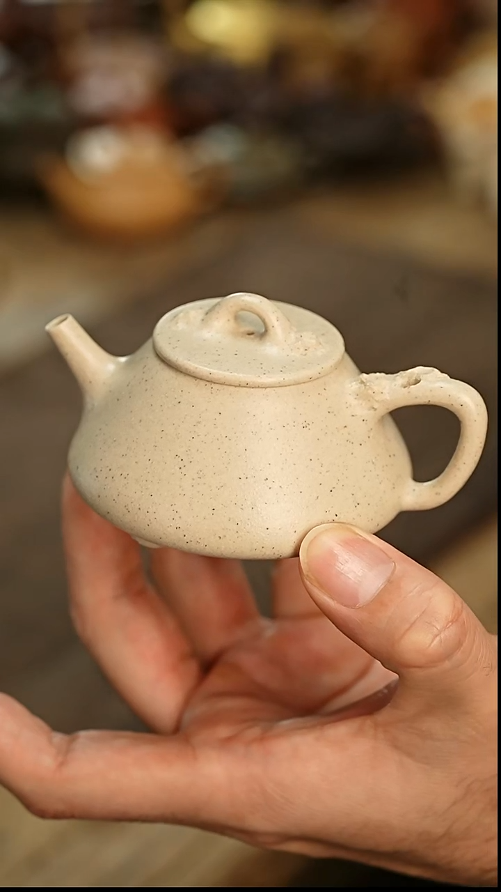 茶壶紫砂白玉段子冶90毫升
