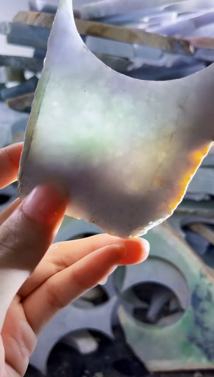 裸石翡翠缅甸翡翠A货陈8634