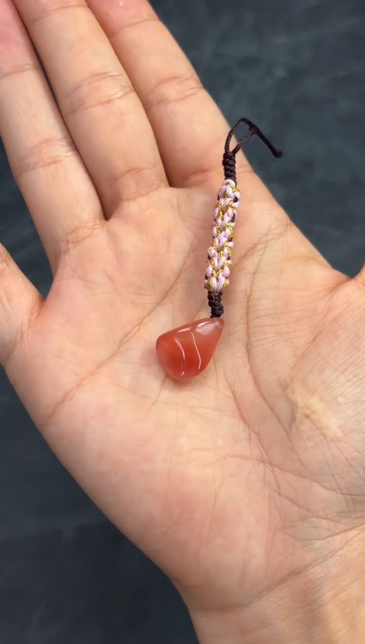 南红玛瑙随型未镶嵌西山杨柳手机挂随型2号