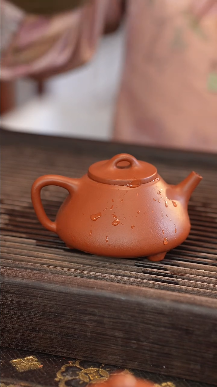 茶壶紫砂全手 子冶石瓢【 宽口 】170cc