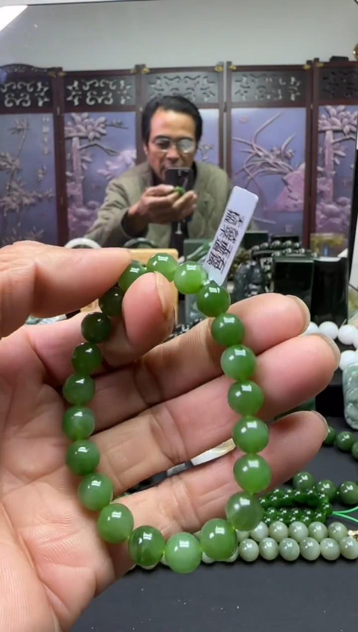 未镶嵌和田玉珠宝奇石手串