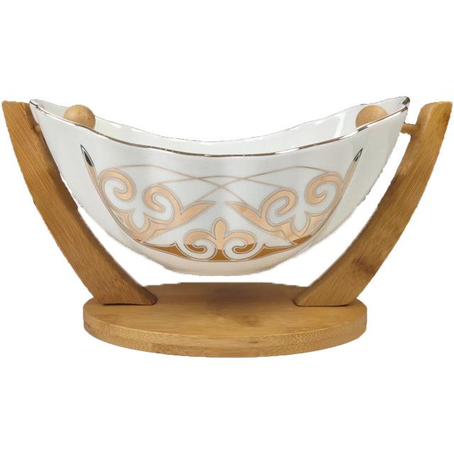 新款摇篮果盘果篮陶瓷果盘盘子水果盘坚果盘糖果盘零食盘