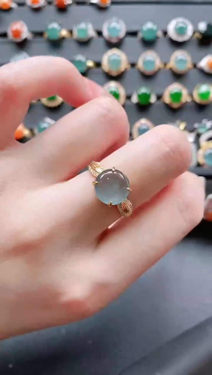 【闪购商品】翡翠戒指银S925镶嵌11111111