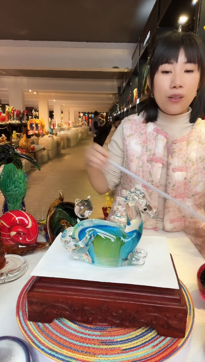 【闪购商品】茶盏琉璃摆件家居摆件