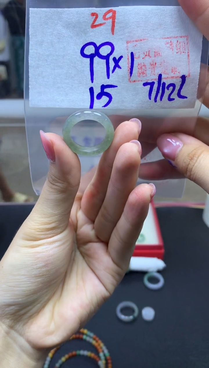 未镶嵌定制翡翠戒圈#99元-毛货需精细抛光