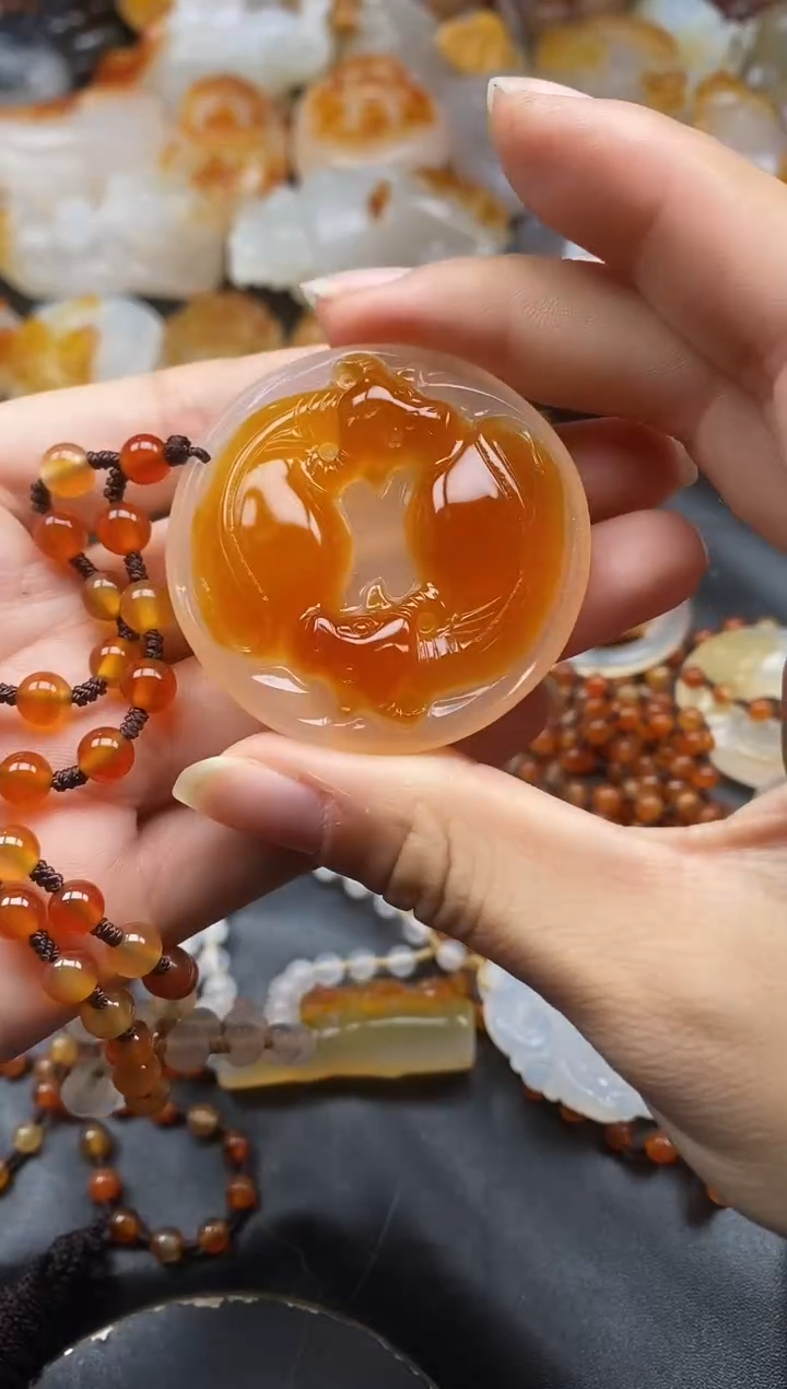 未镶嵌1玛瑙/玉髓火*人ll