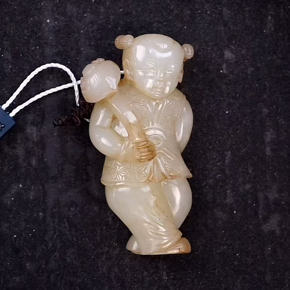 清代和田玉童子 1