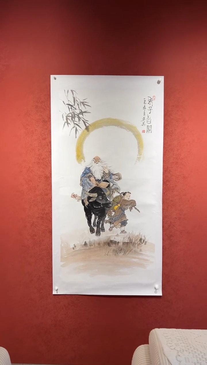 书法侯英兵手绘国画展品