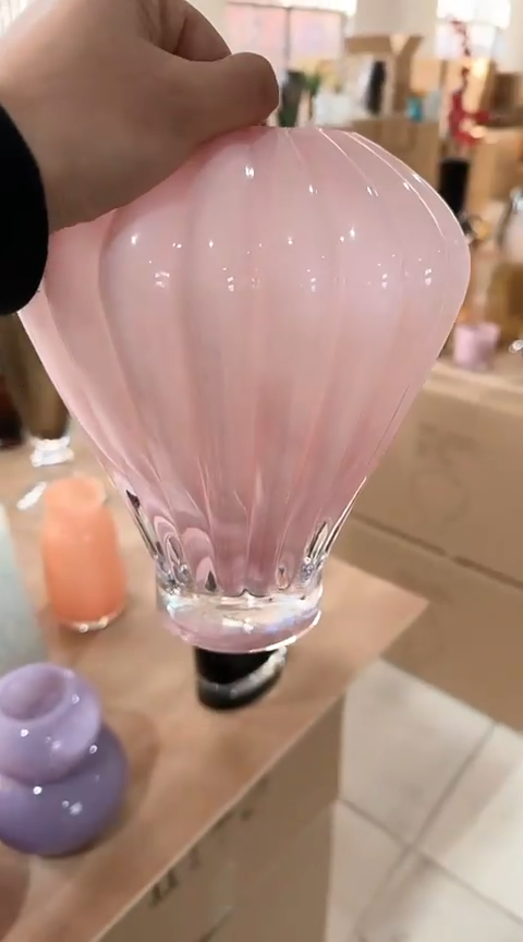 【闪购商品】玻璃粉色热气球