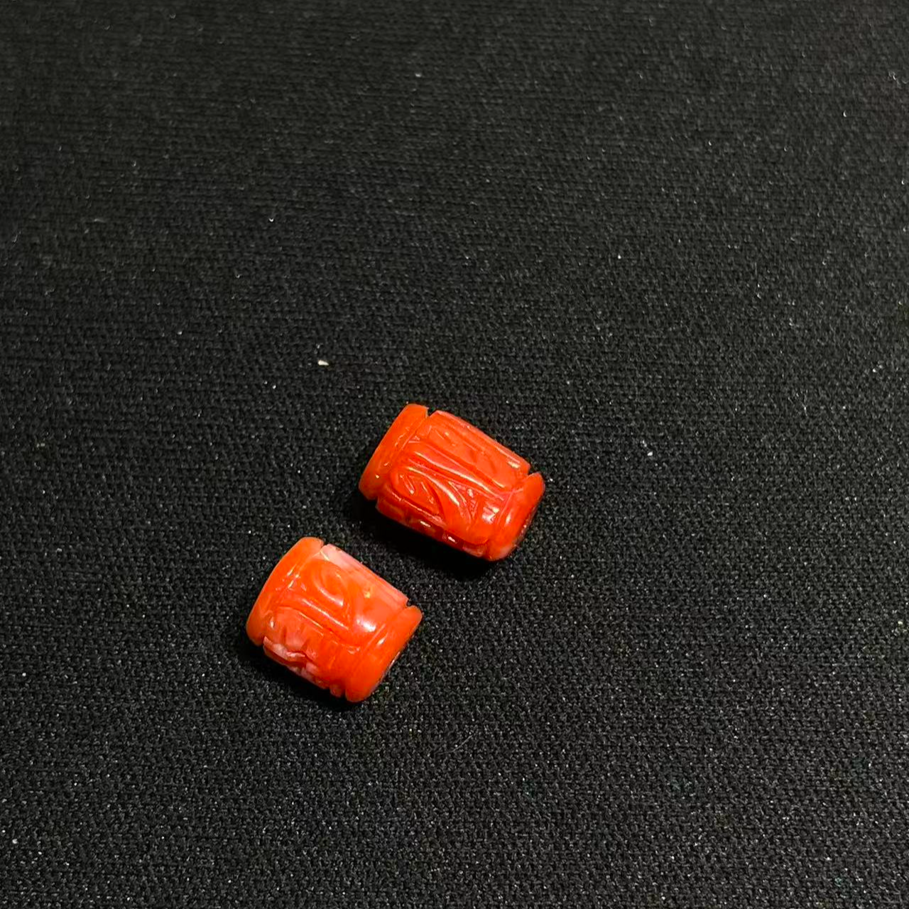 绛树珊瑚阿卡六字真言珠子