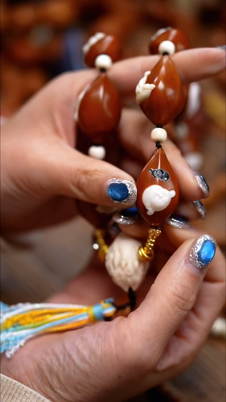 手串/手链橄榄核福在眼前 百宝镶嵌