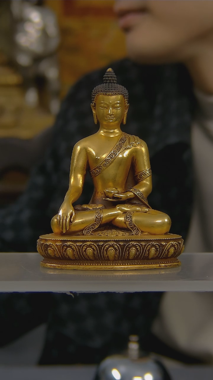 【闪购商品】鎏金释迦摩尼铜器收藏