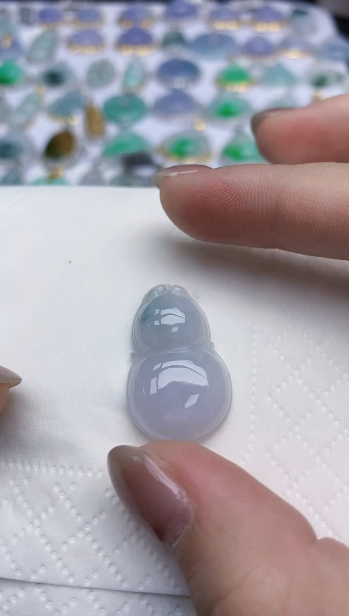 【闪购商品】翡翠颈饰18K金镶嵌天然翡翠A货