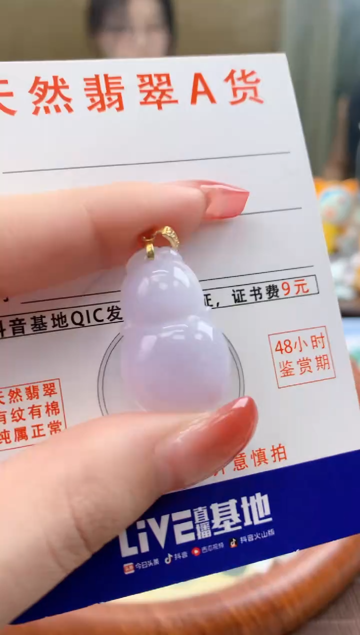 颈饰未镶嵌翡翠天然A货翡翠挂件