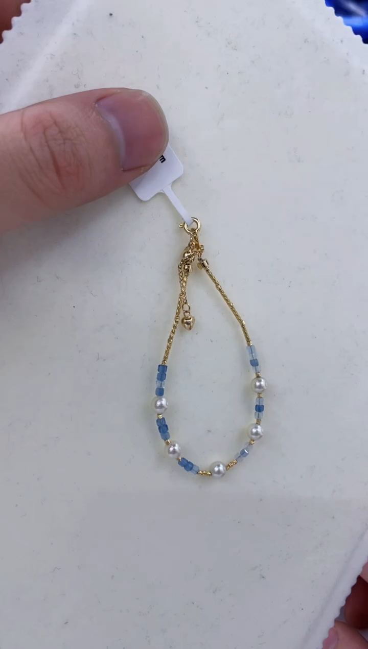 银S925镶嵌手链海水珍珠 