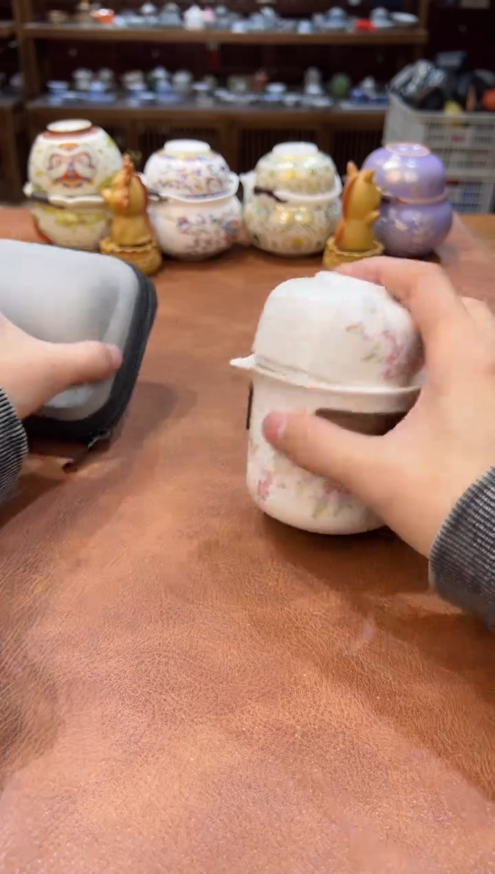 真的很便宜会开片的旅行茶具