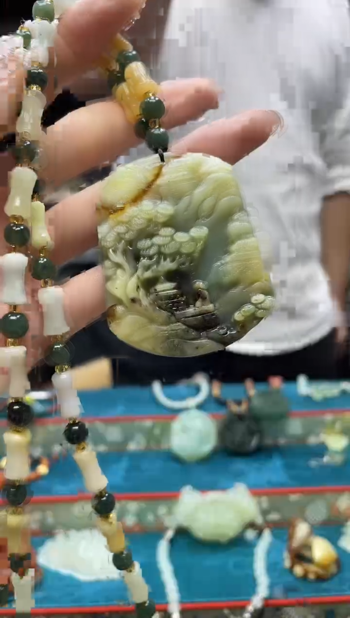 未镶嵌岫玉吊坠·