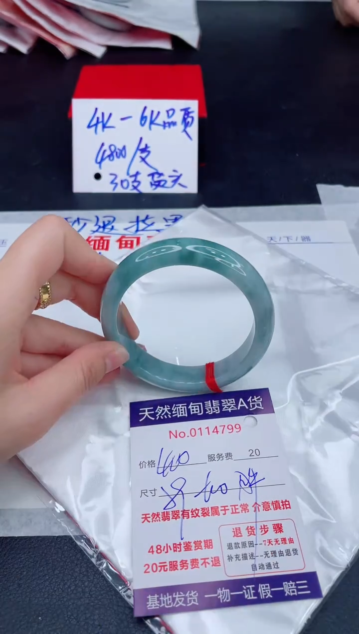 未镶嵌手镯翡翠400.00