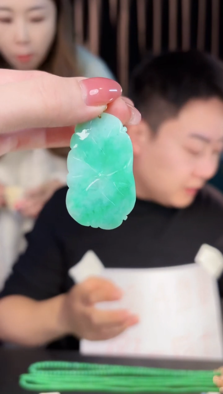 【闪购商品】翡翠颈饰18K金镶嵌缅料A货/支持复检/一件