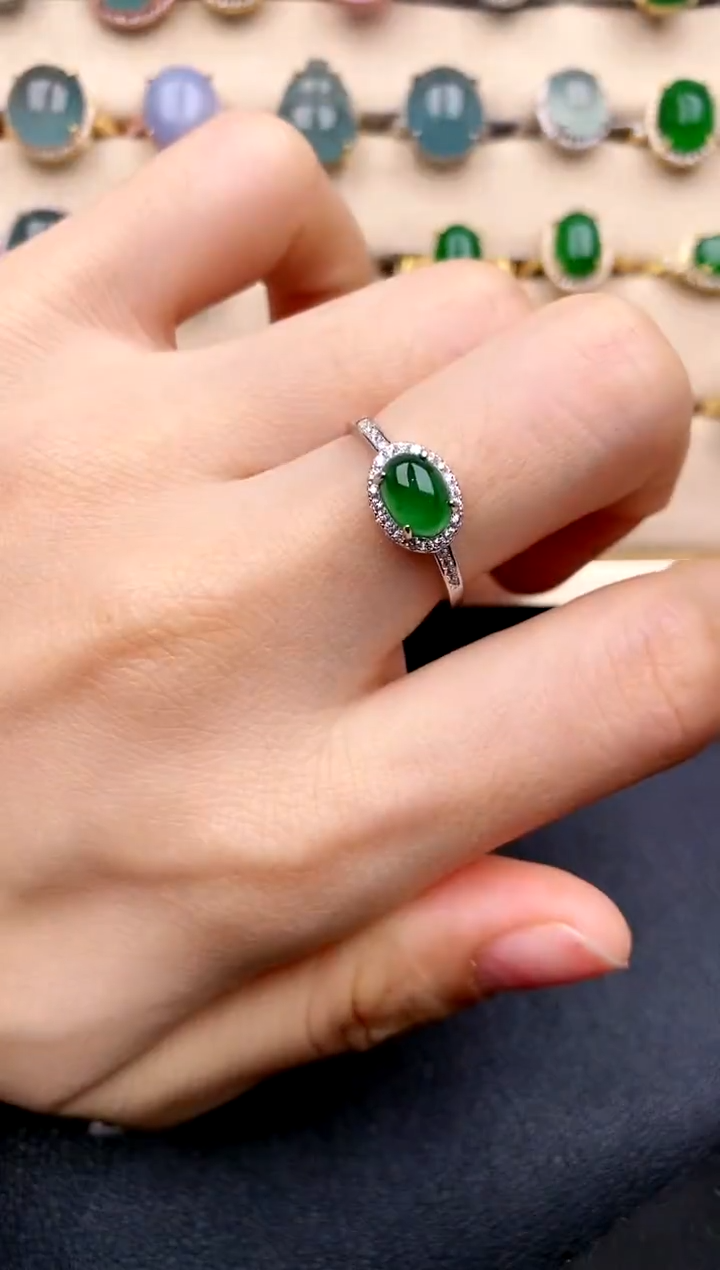 【闪购商品】翡翠戒指银S925镶嵌.....