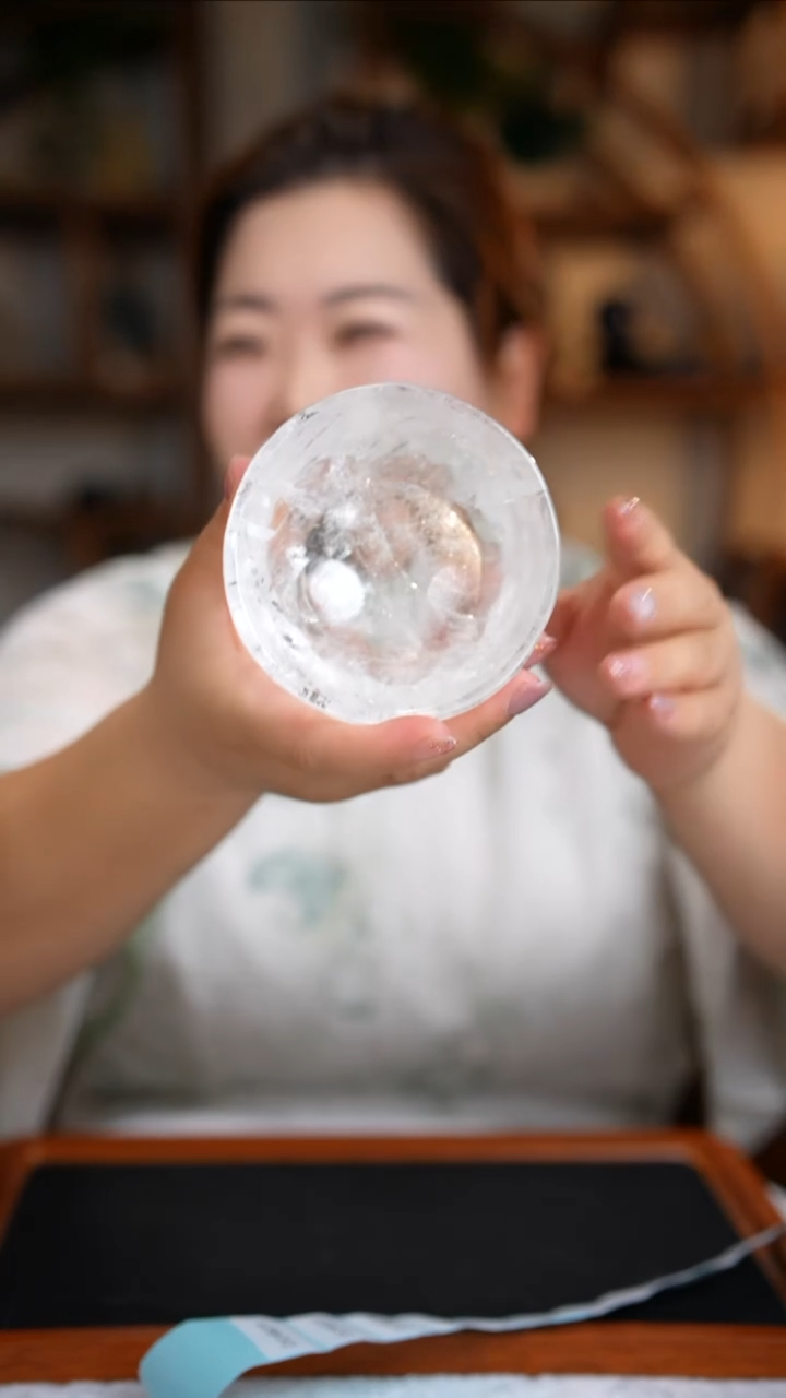 水晶珠宝半成品未镶嵌白水晶碗D821