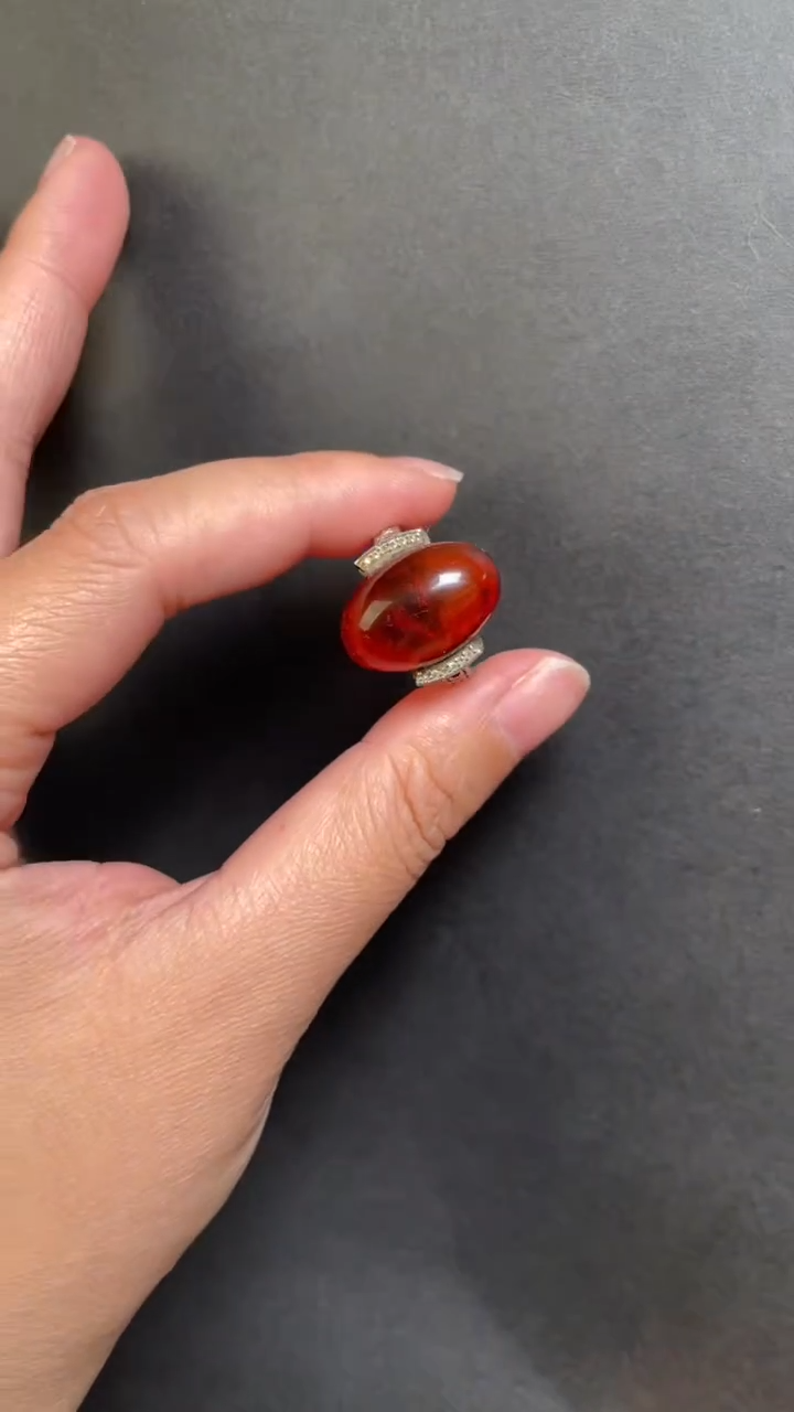 【闪购商品】琥珀裸石未镶嵌35 戒指