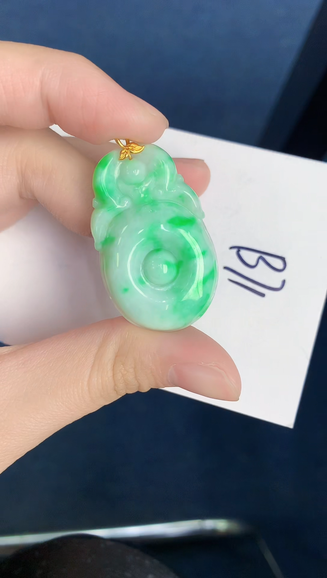 【闪购商品】翡翠颈饰18K金镶嵌546465465464