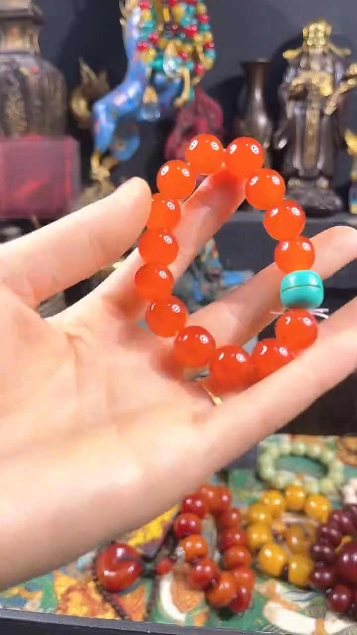 【闪购商品】和田玉手串未镶嵌【闪购商品】和田玉红色手串da123