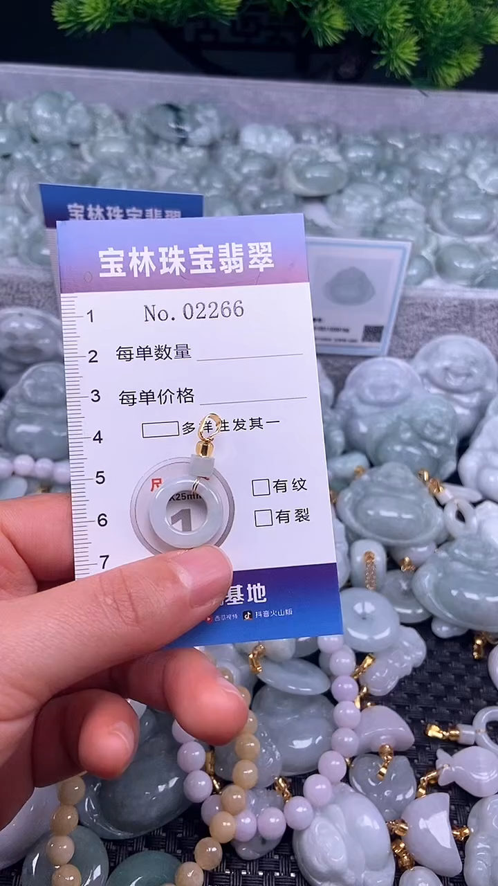 颈饰未镶嵌翡翠天然缅甸翡翠2266