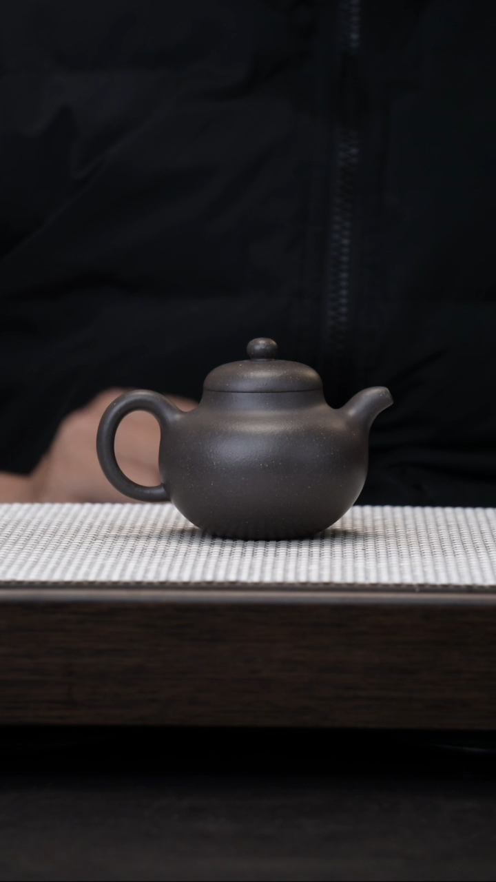 【闪购商品】紫砂茶壶原矿紫砂壶天青泥柿圆190cc